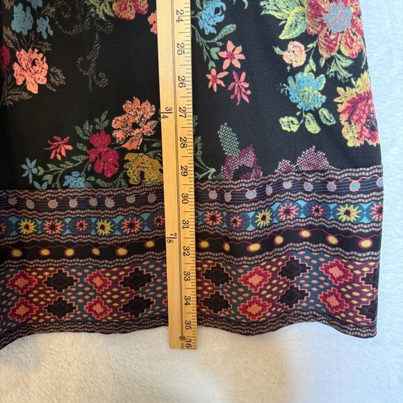 American Rag Cie Sleeveless Black Floral Dress With Pockets Size Small - Picture 15 of 15